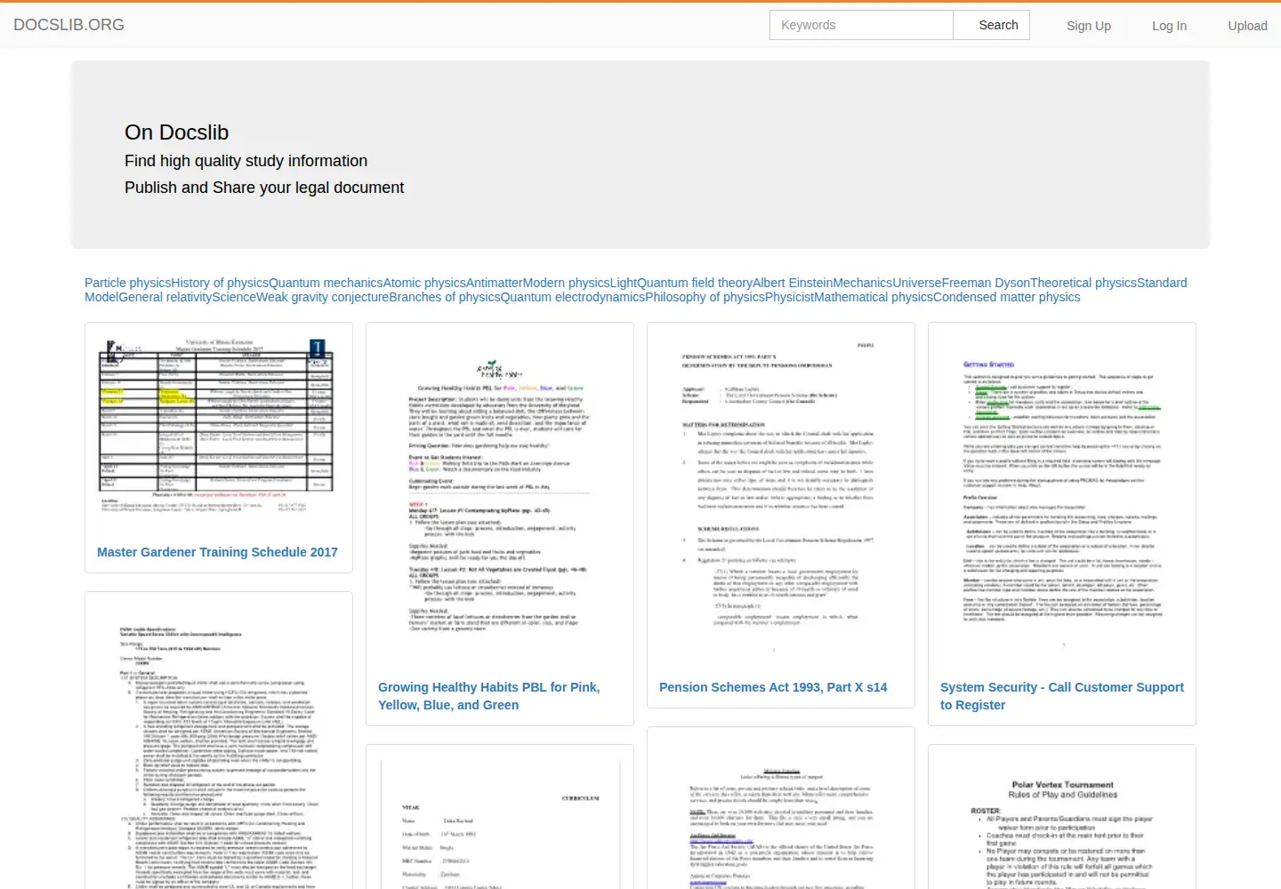 Screenshot of docslib.org