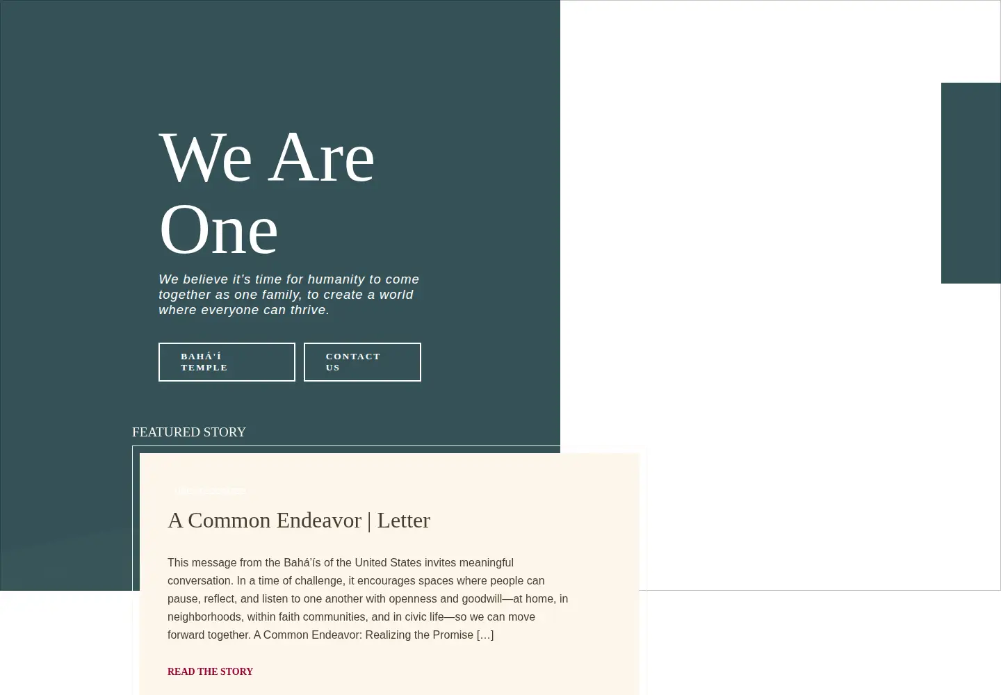 Screenshot of bahai.us