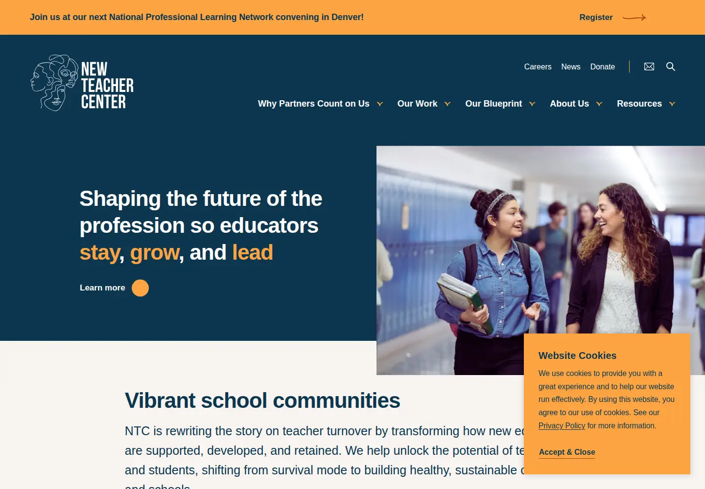 Screenshot of newteachercenter.org