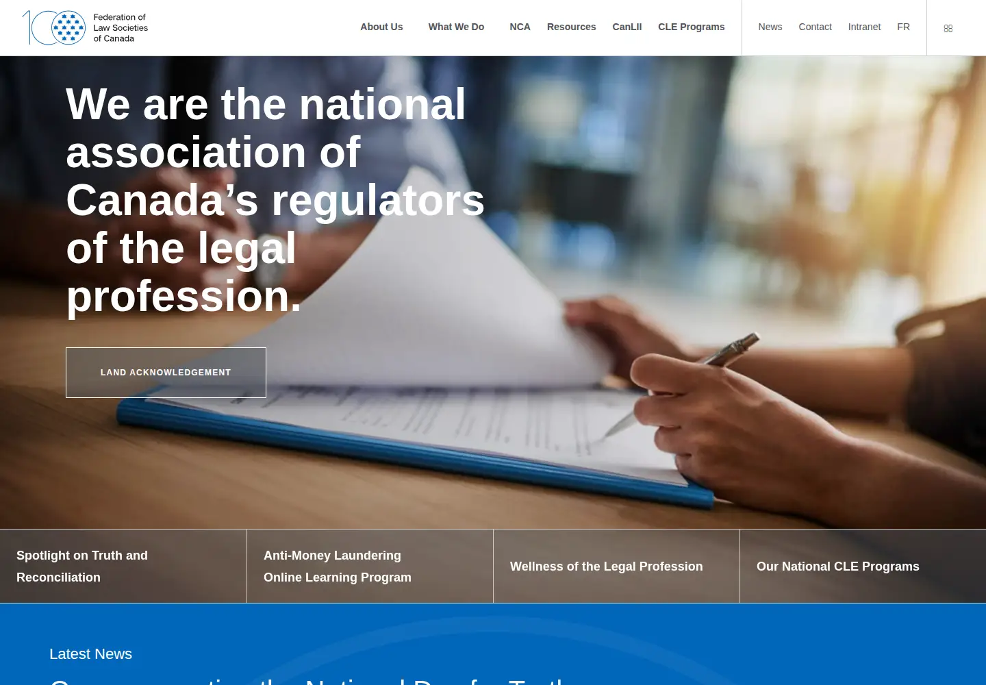 Screenshot of flsc.ca