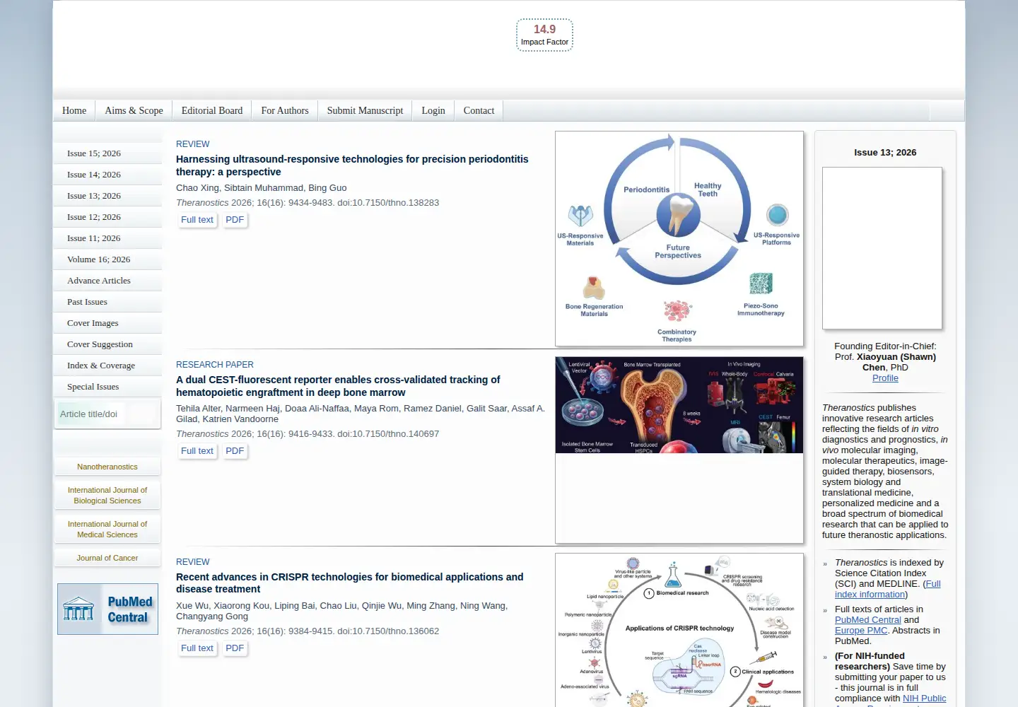 Screenshot of thno.org