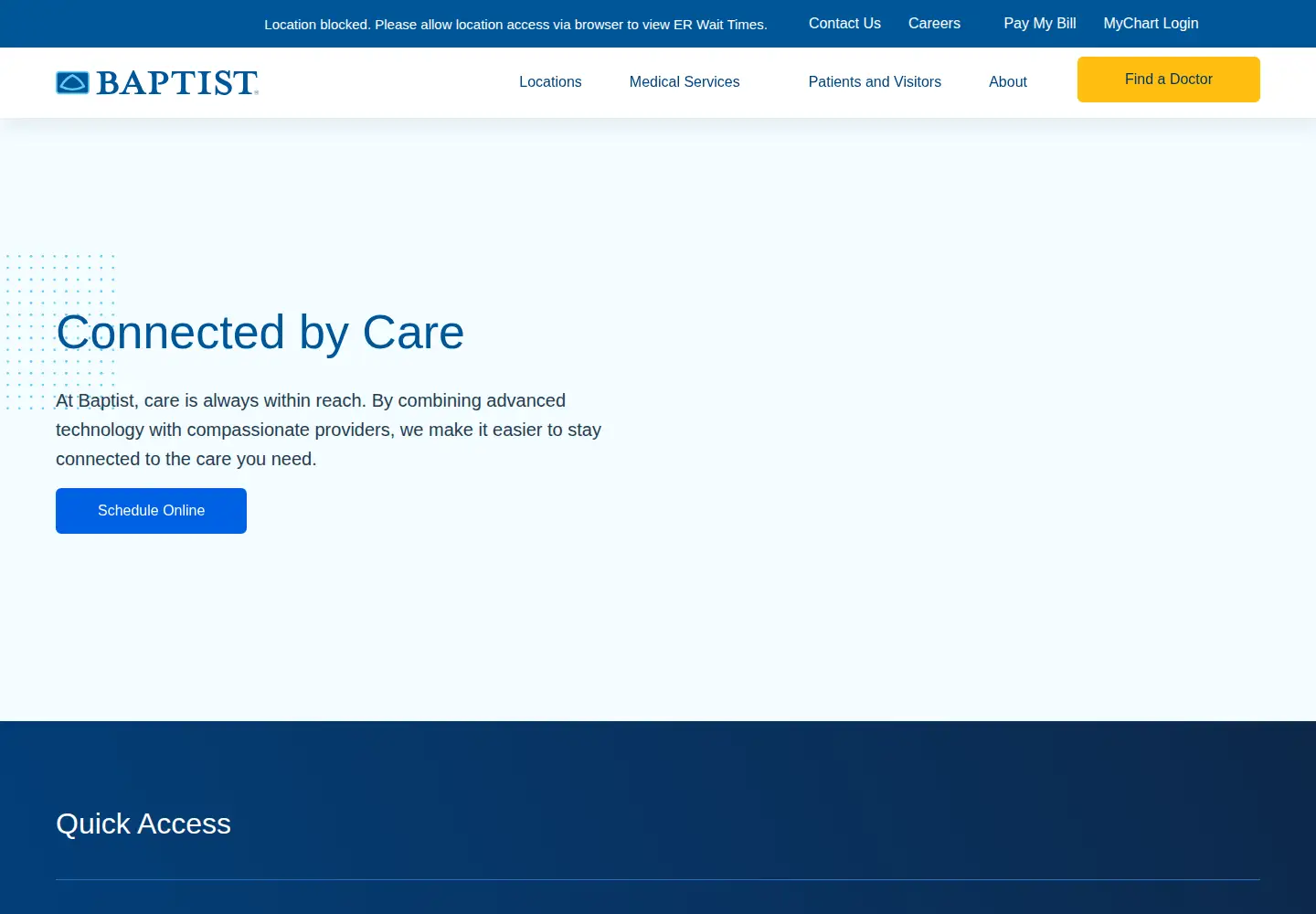 Screenshot of baptistonline.org