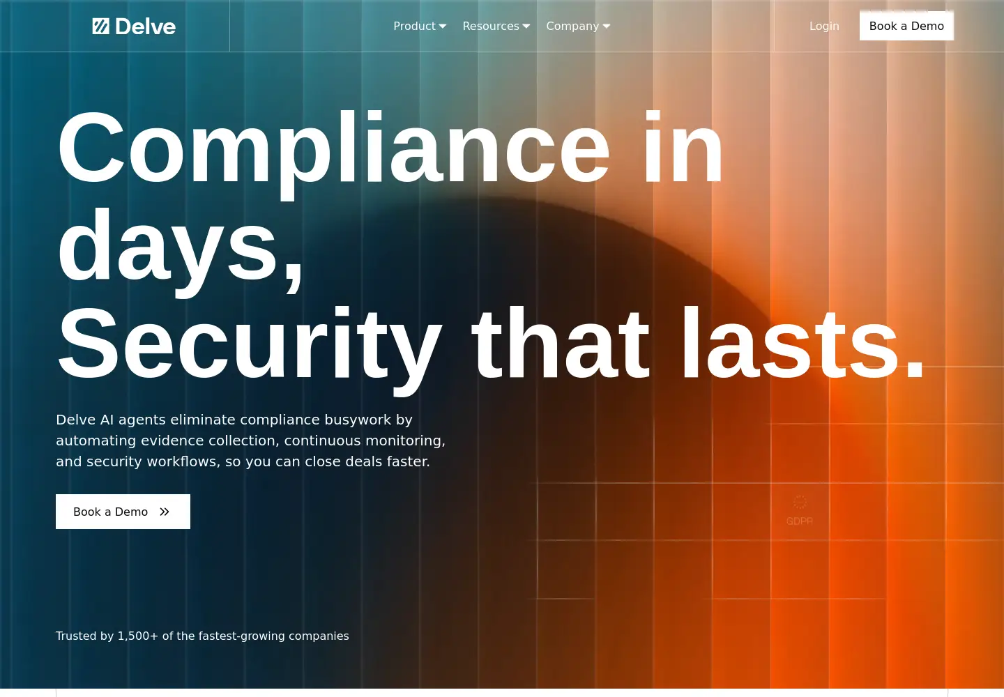 Screenshot of delve.co