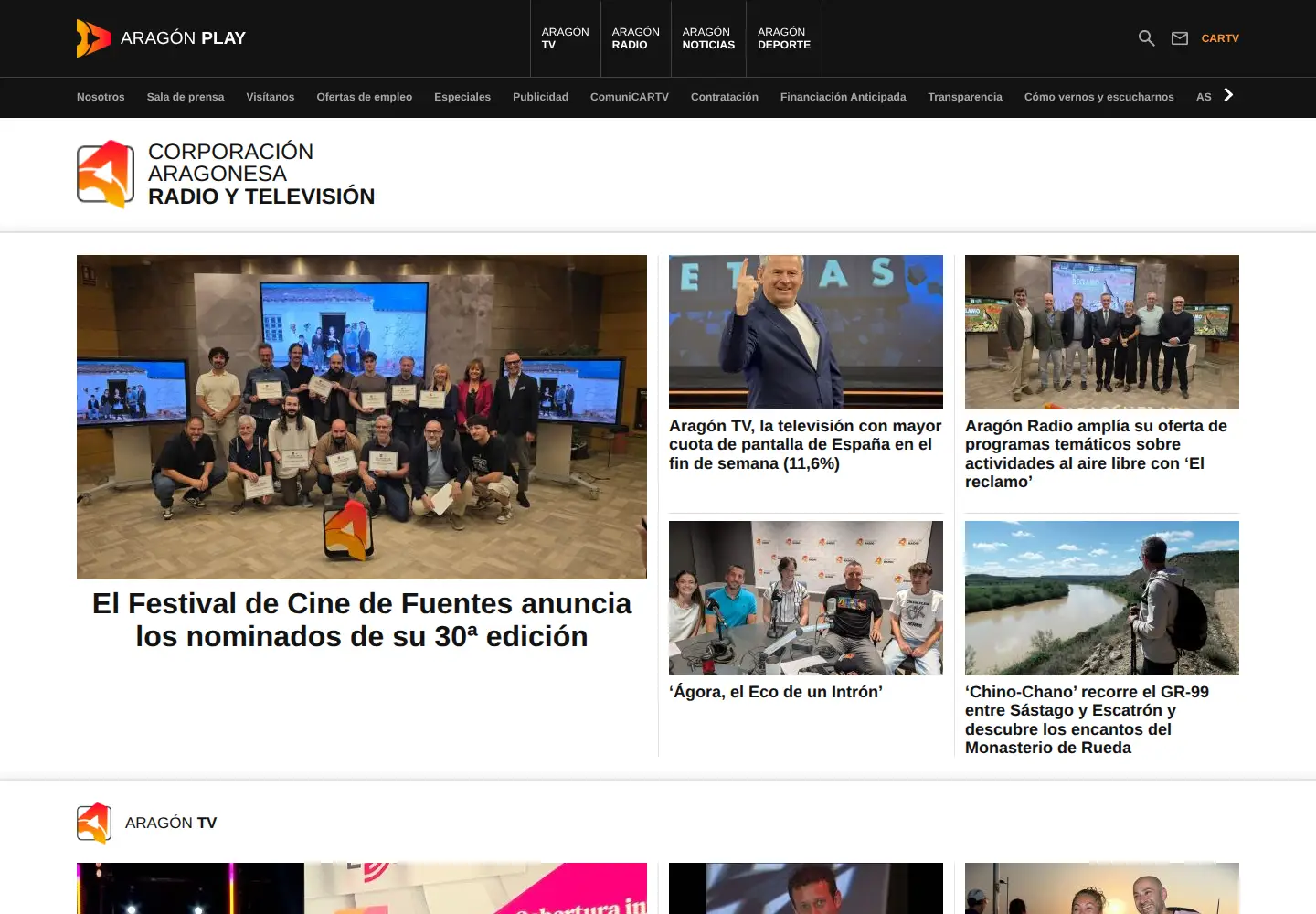 Screenshot of cartv.es