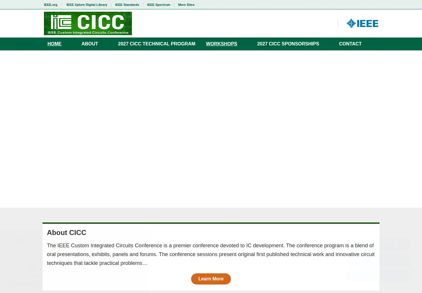 Screenshot of ieee-cicc.org