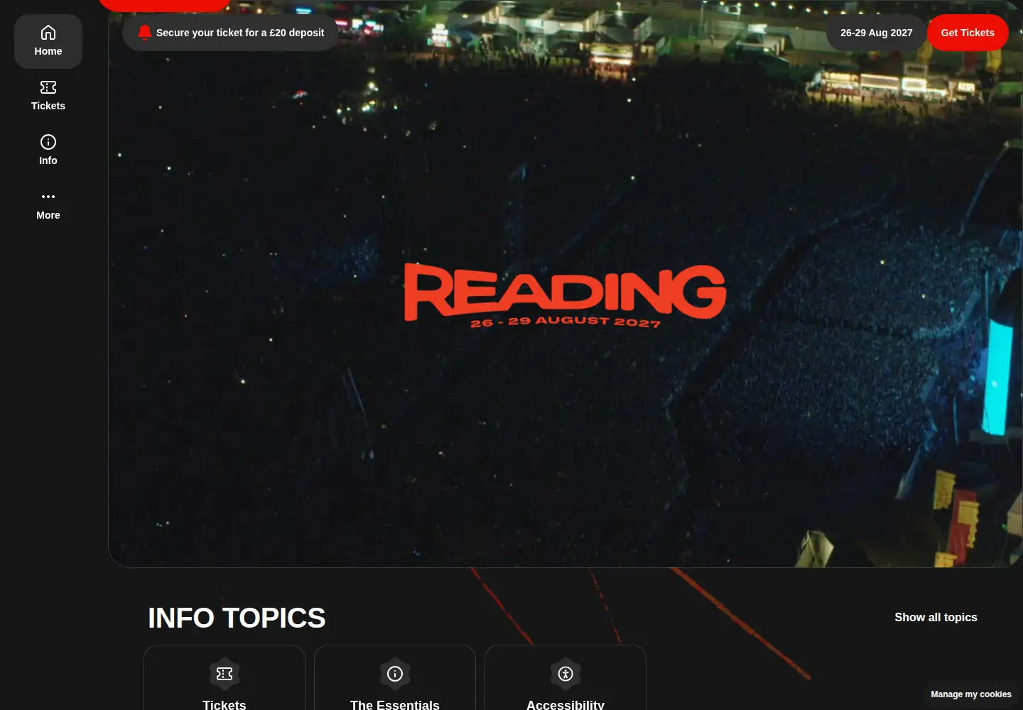 Screenshot of readingfestival.com