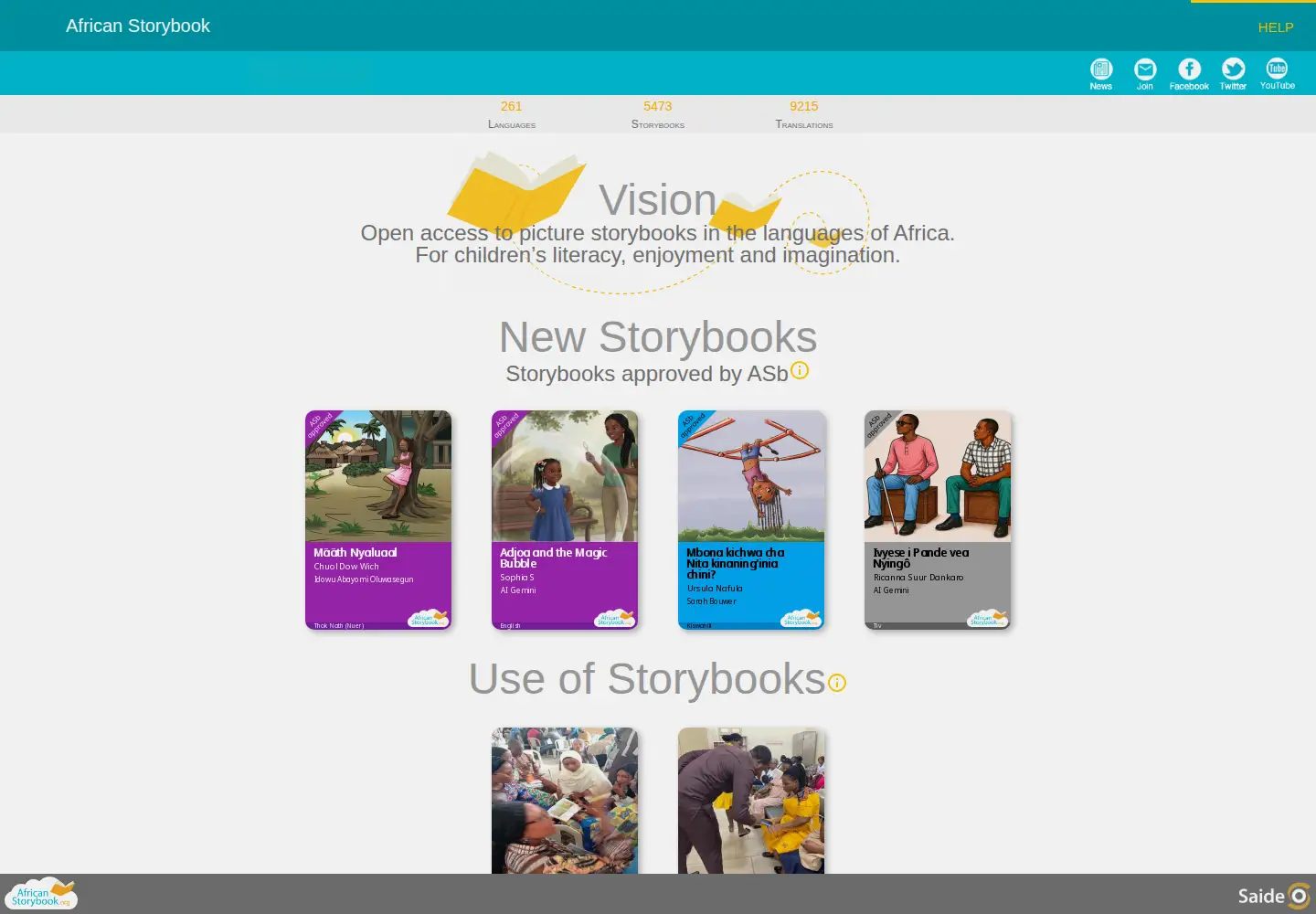 Screenshot of africanstorybook.org