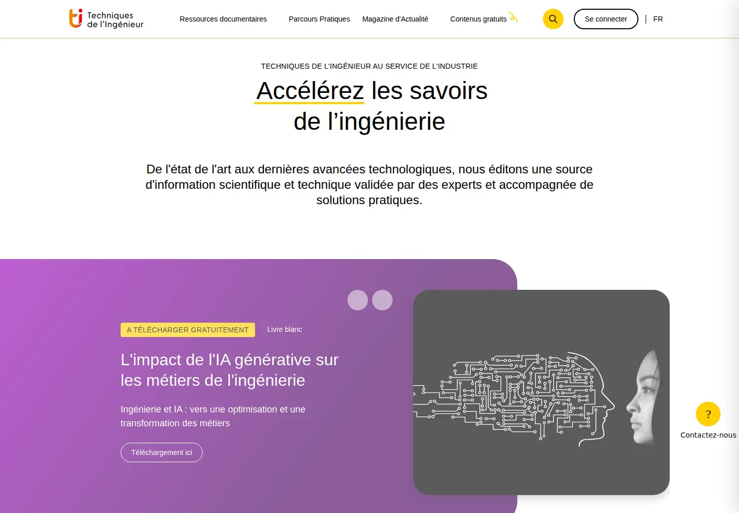 Screenshot of techniques-ingenieur.fr