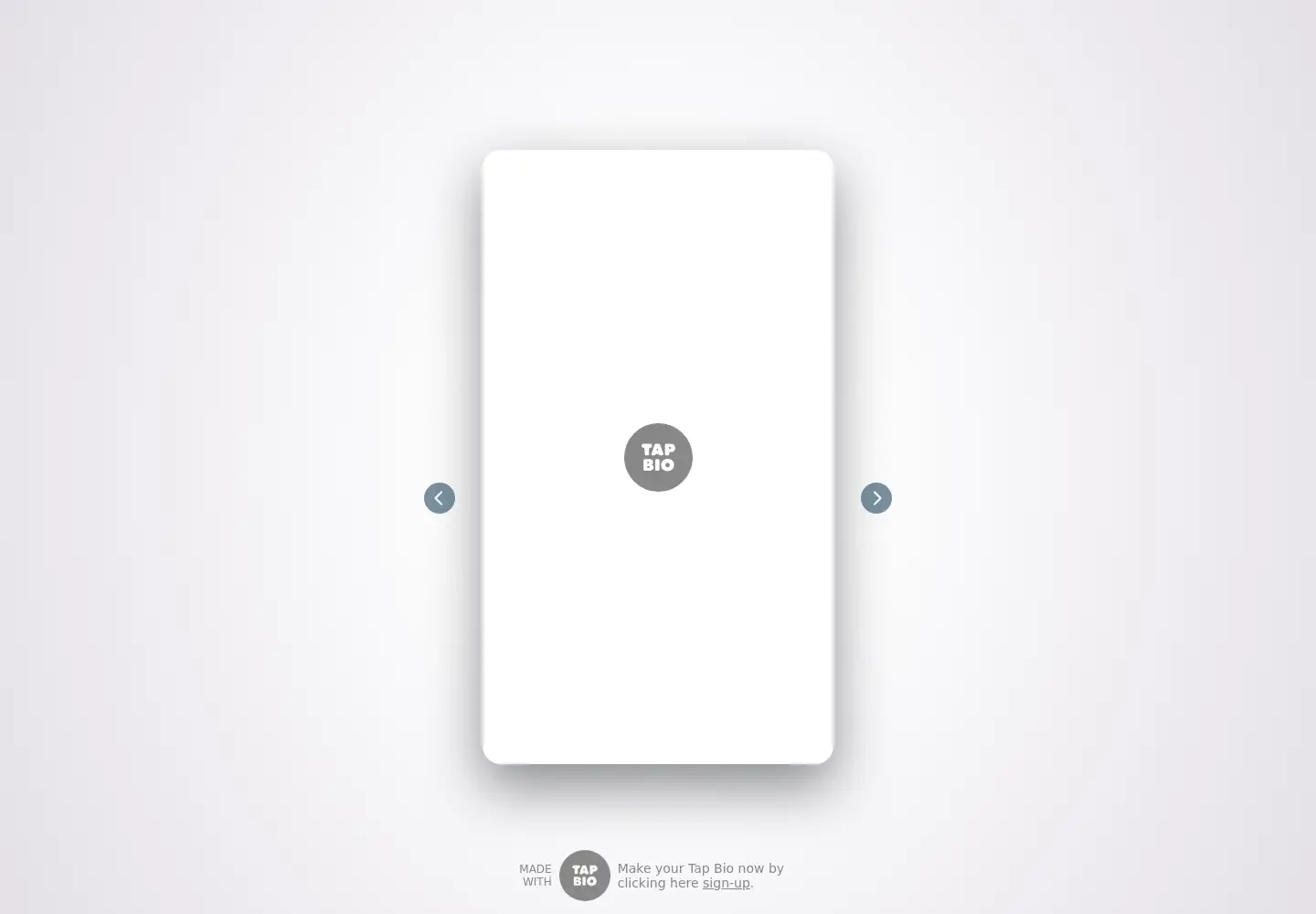 Screenshot of tap.bio