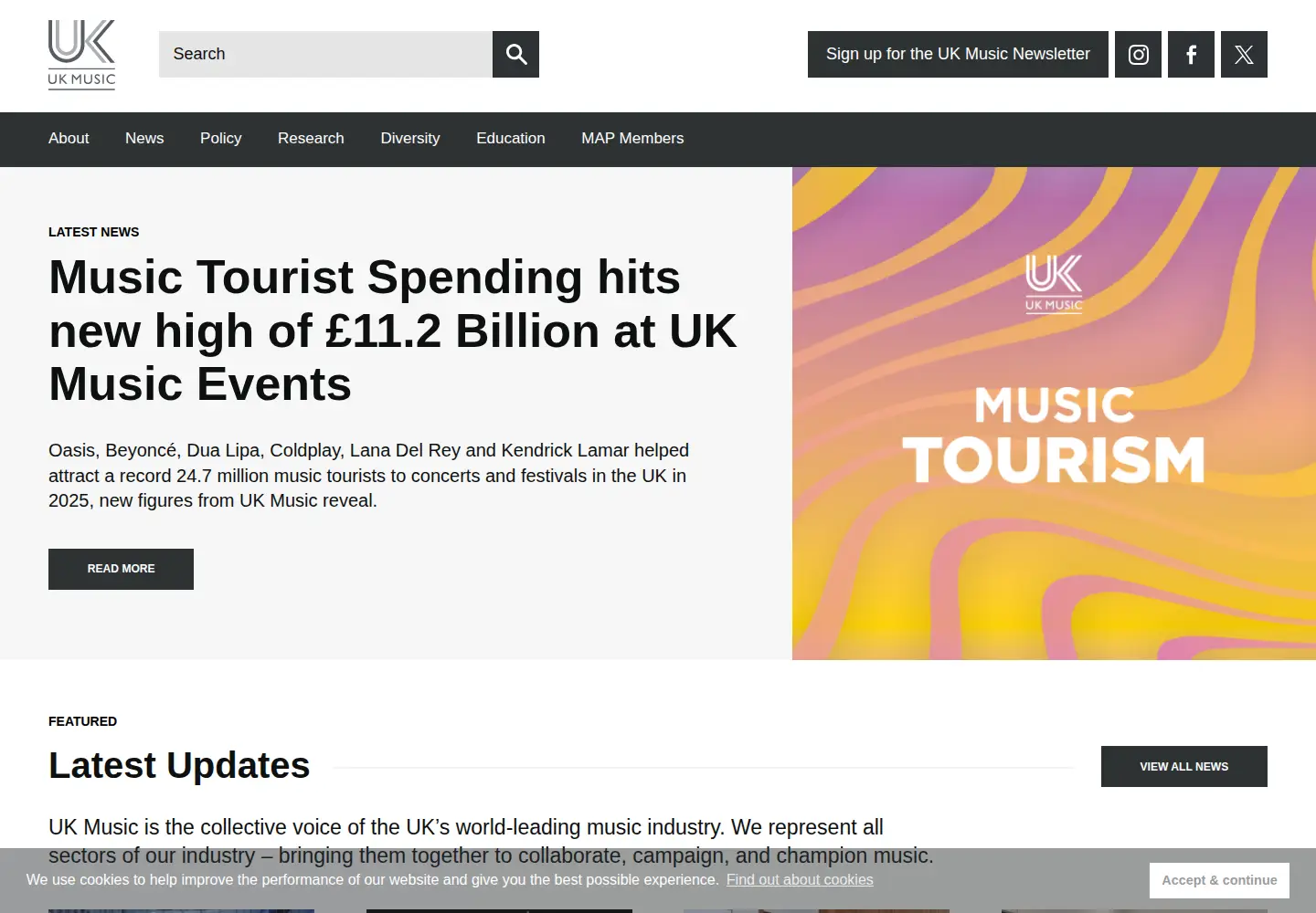 Screenshot of ukmusic.org