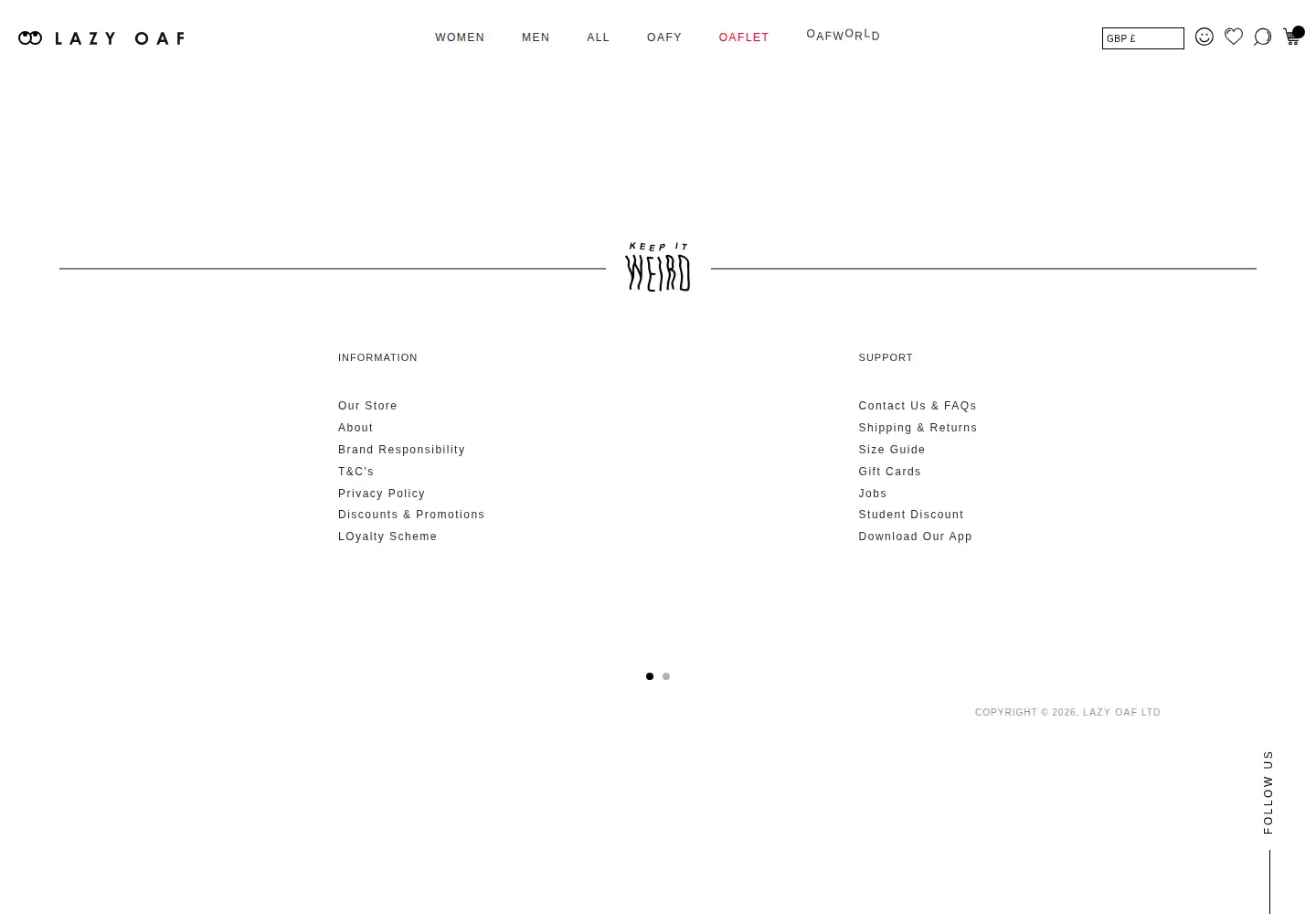 Screenshot of lazyoaf.com