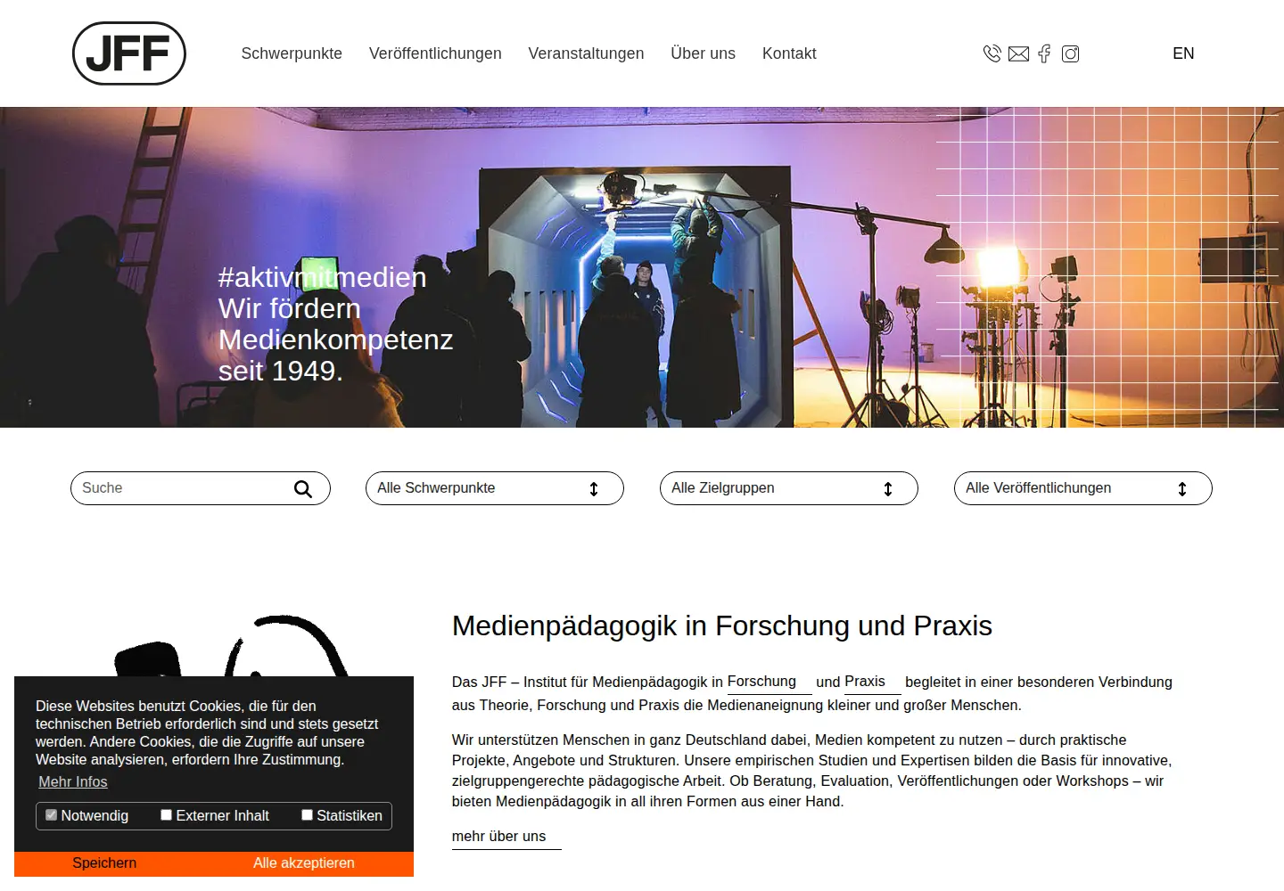 Screenshot of jff.de