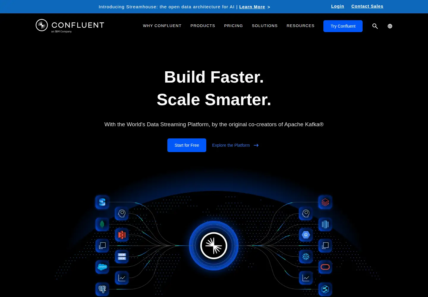 Screenshot of confluent.io