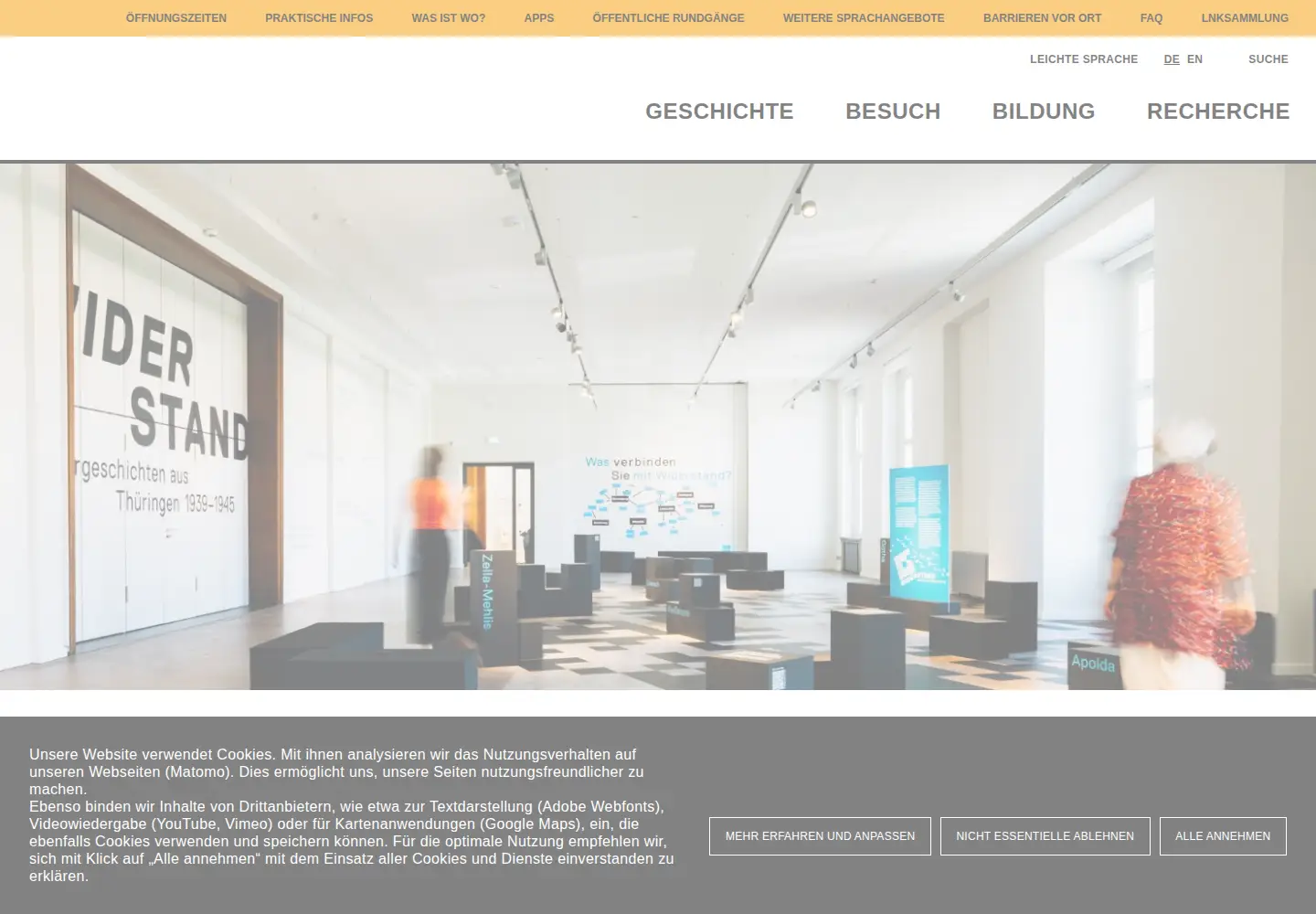 Screenshot of buchenwald.de