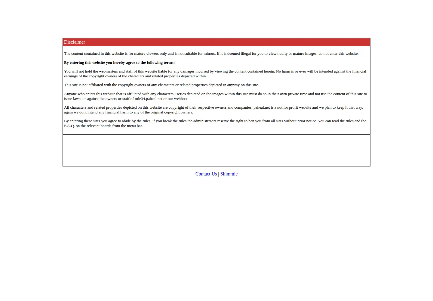 Screenshot of paheal.net