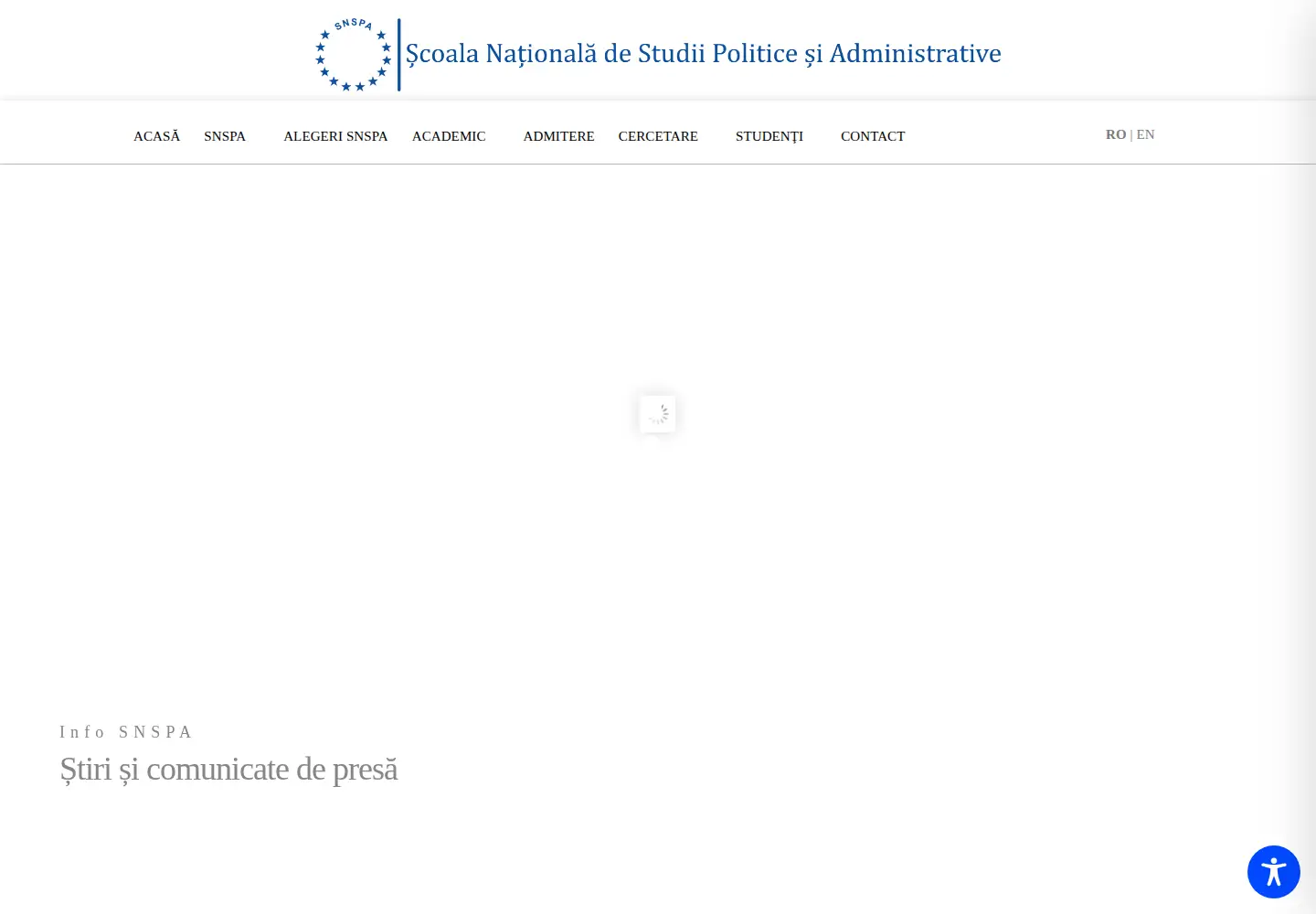 Screenshot of snspa.ro