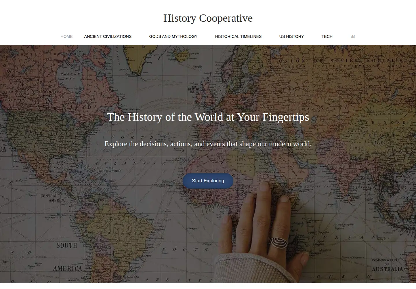 Screenshot of historycooperative.org