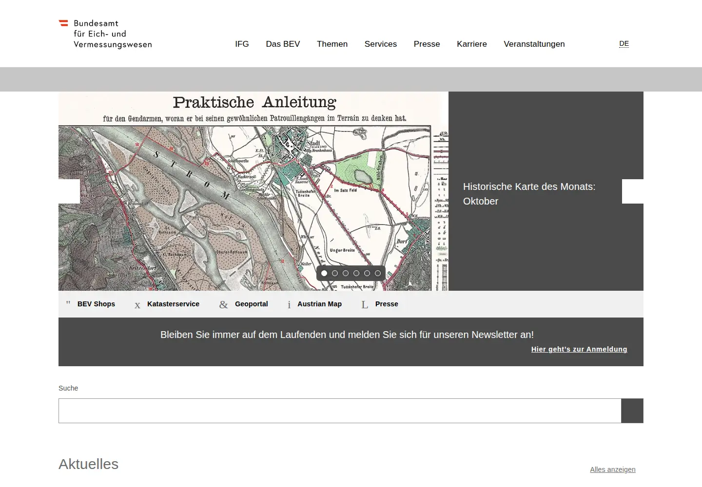 Screenshot of bev.gv.at