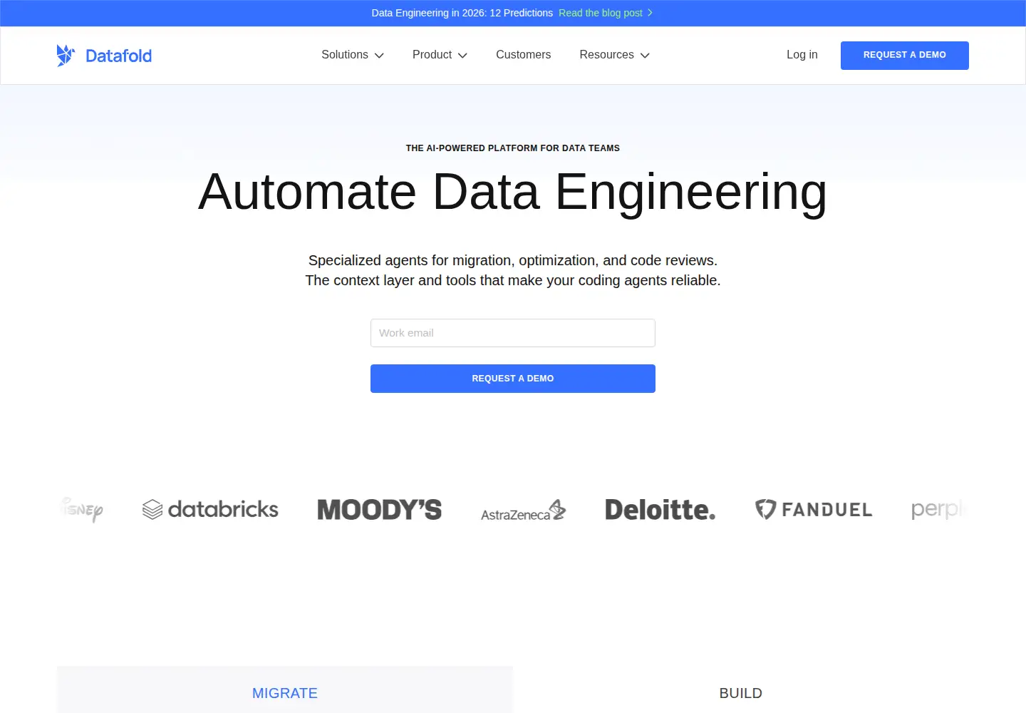 Screenshot of datafold.com