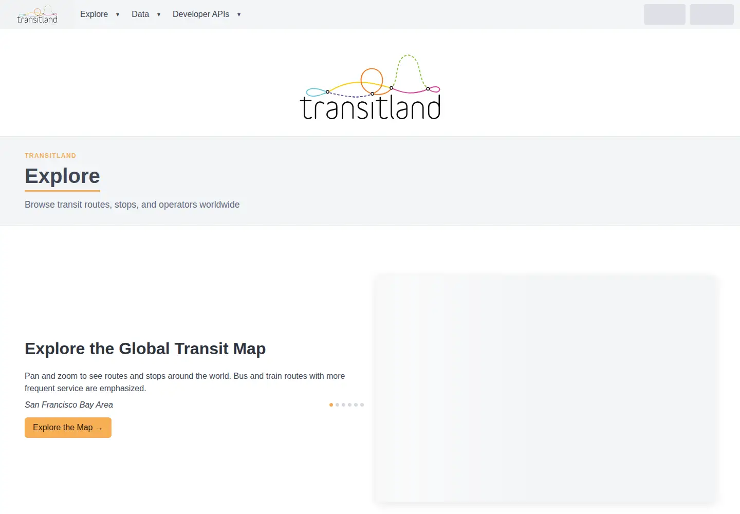 Screenshot of transit.land
