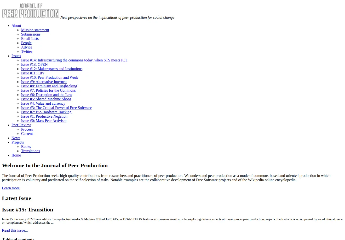 Screenshot of peerproduction.net
