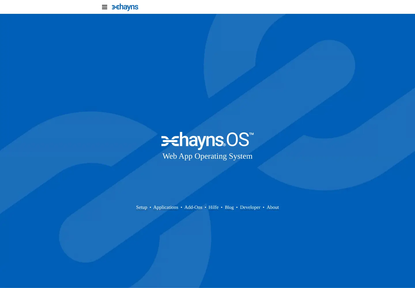 Screenshot of chayns.net