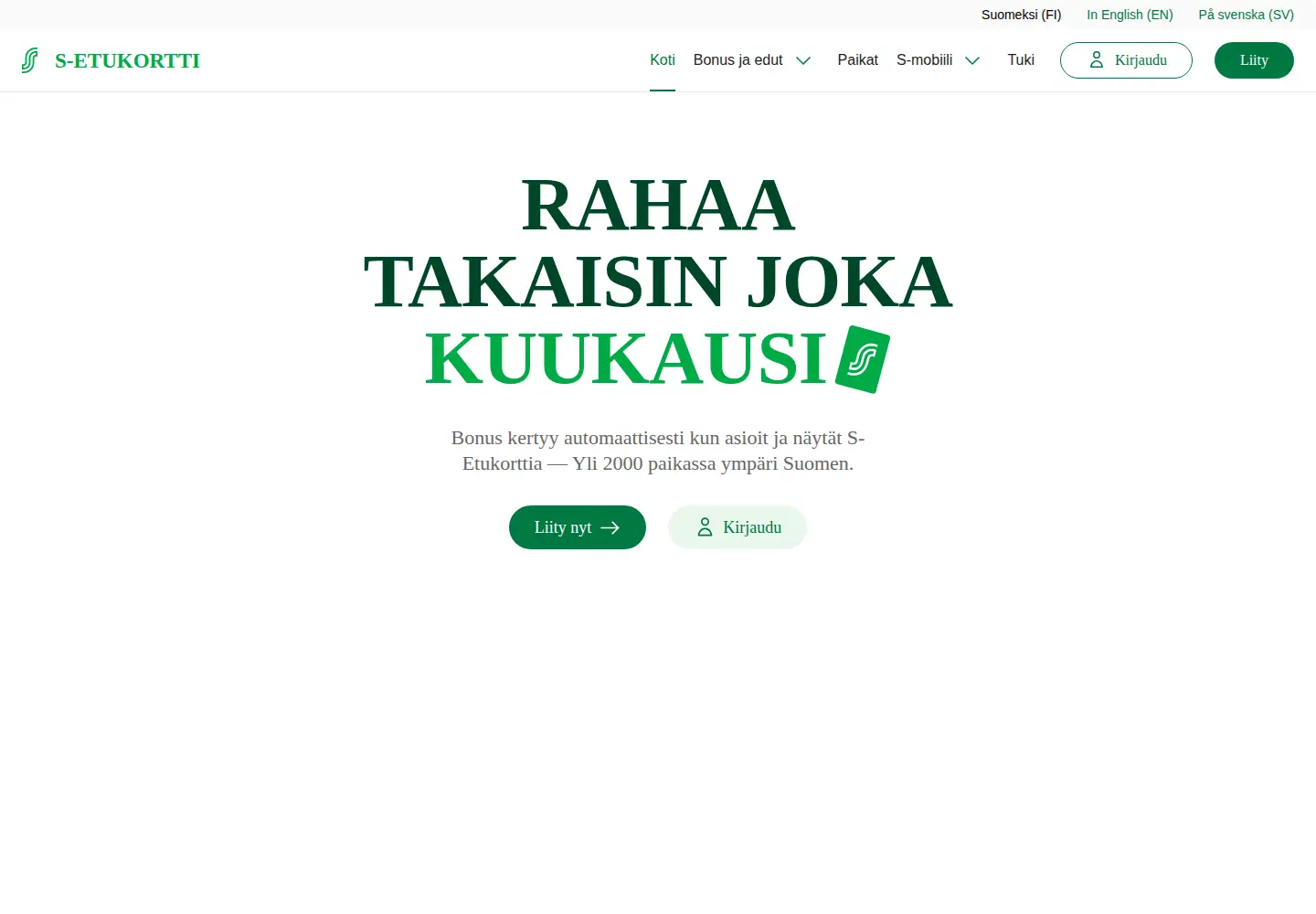 Screenshot of s-kanava.fi