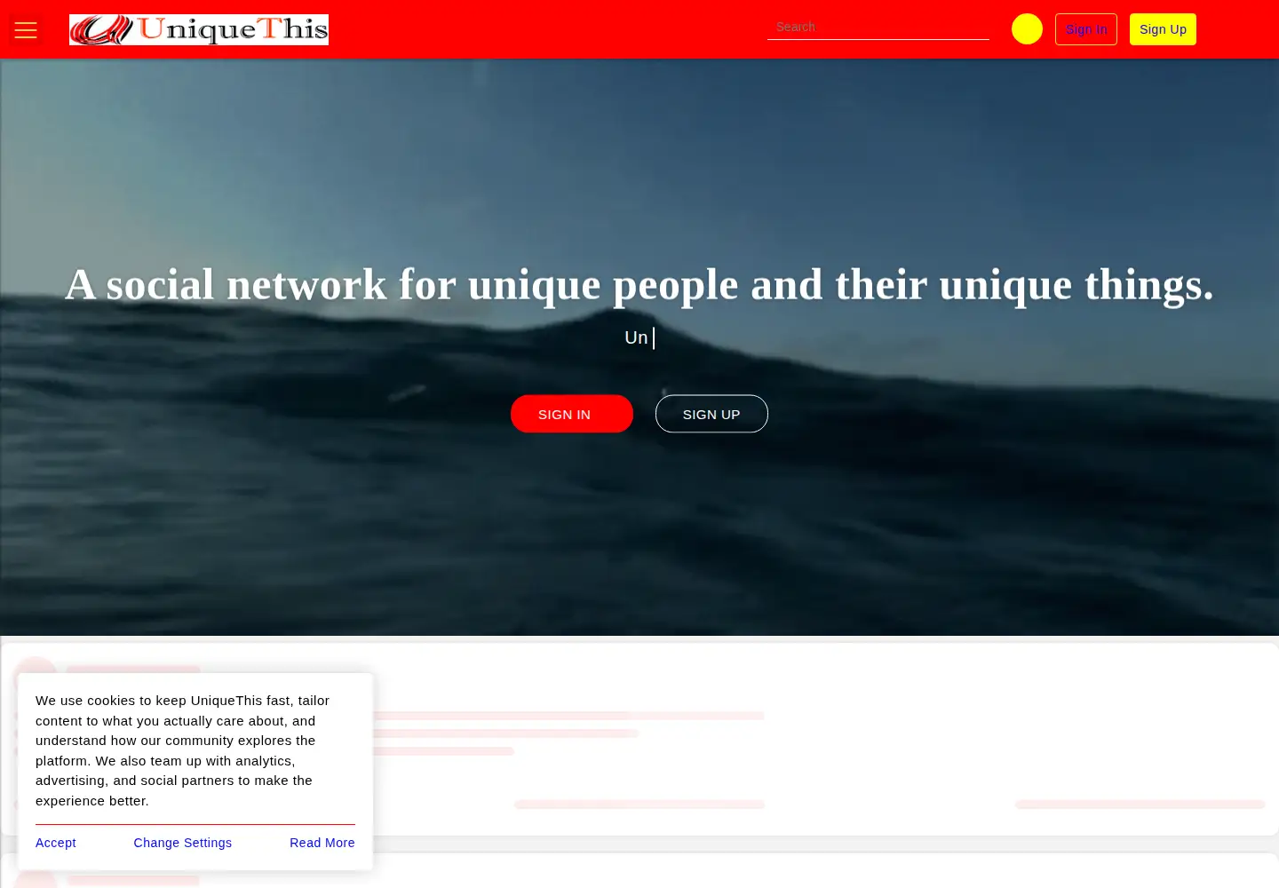 Screenshot of uniquethis.com