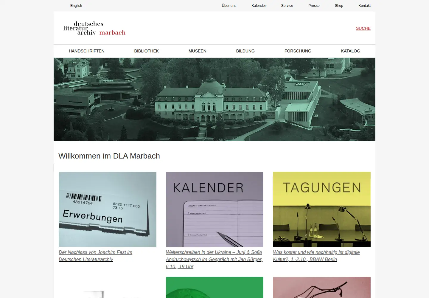 Screenshot of dla-marbach.de