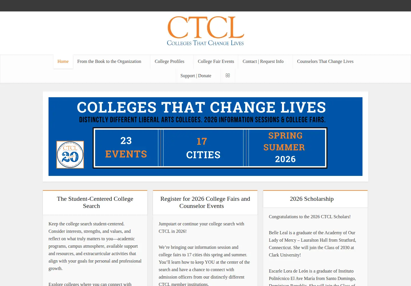 Screenshot of ctcl.org