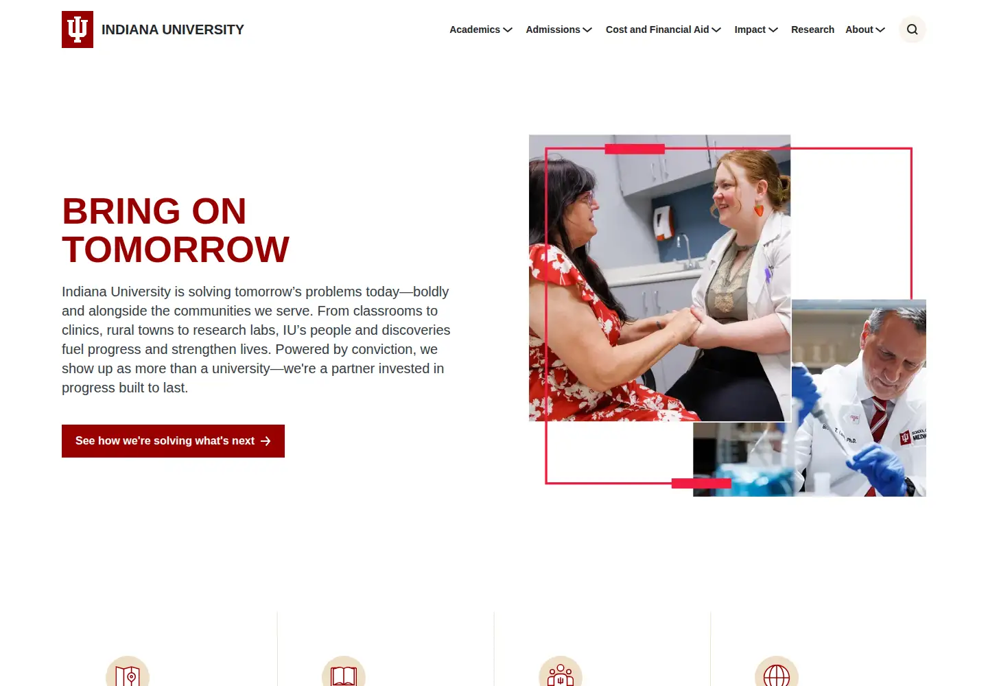 Screenshot of iu.edu
