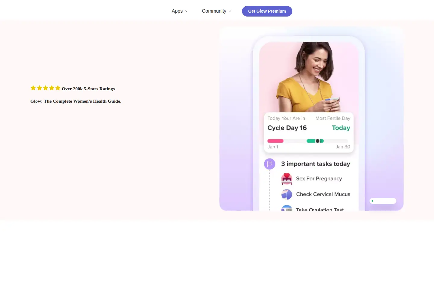 Screenshot of glowing.com