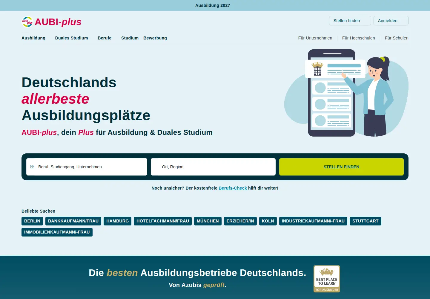 Screenshot of aubi-plus.de