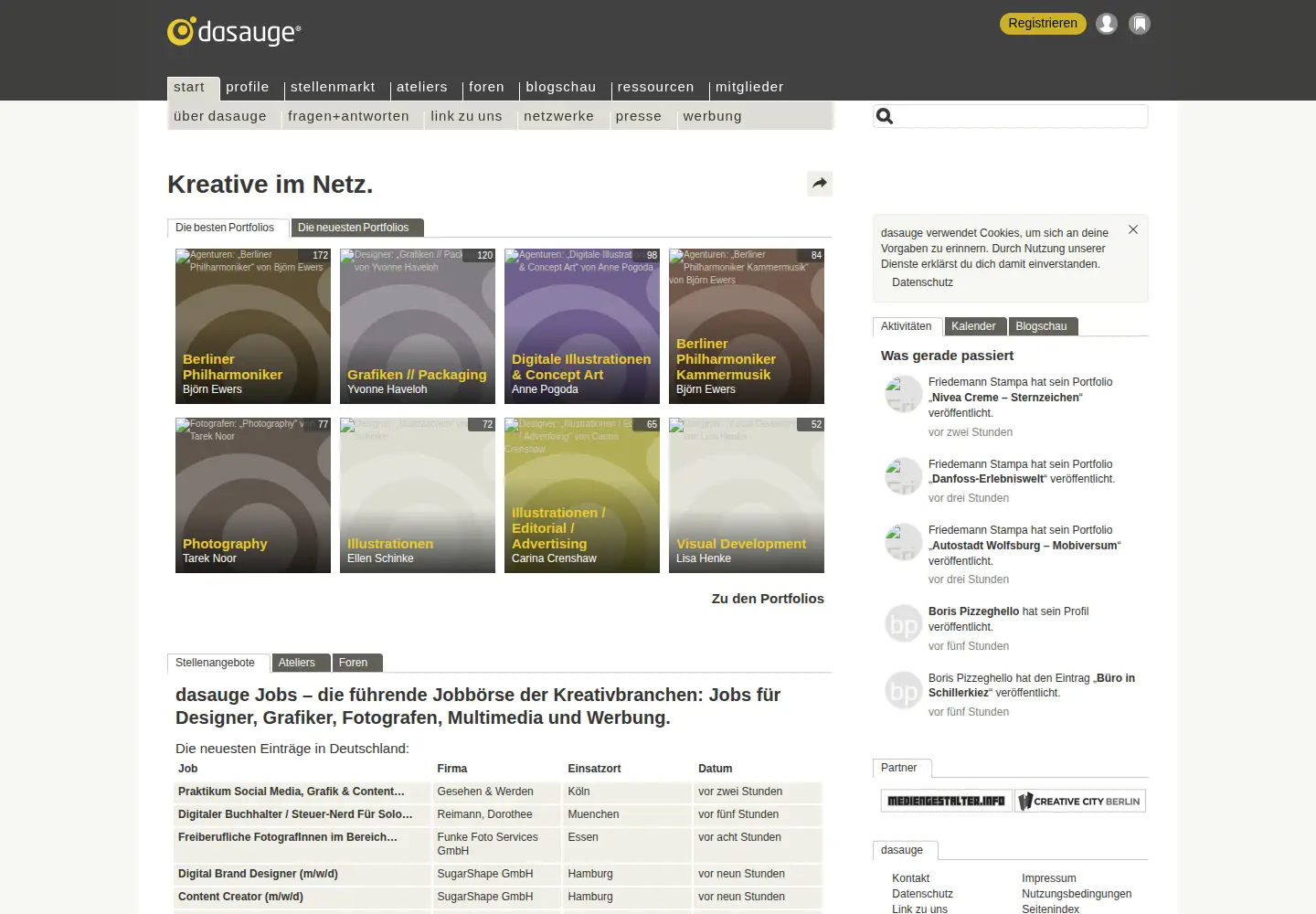 Screenshot of dasauge.de