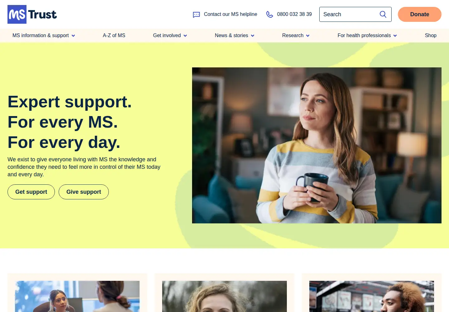 Screenshot of mstrust.org.uk