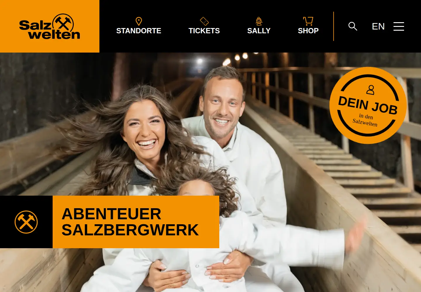 Screenshot of salzwelten.at