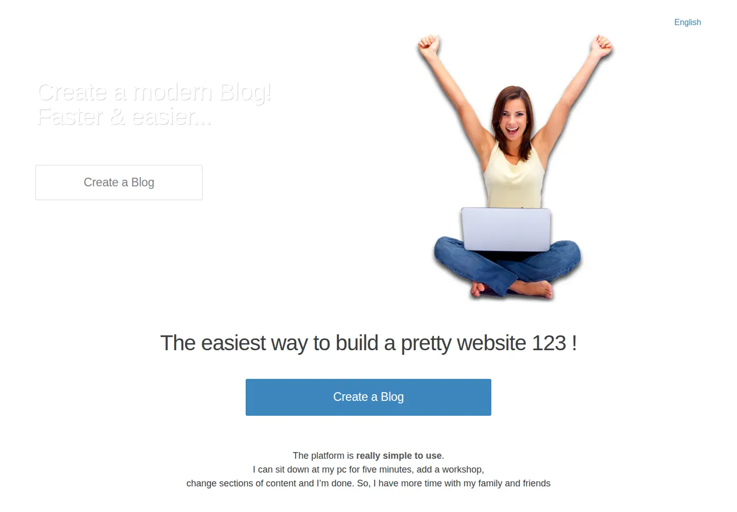 Screenshot of blogminds.com