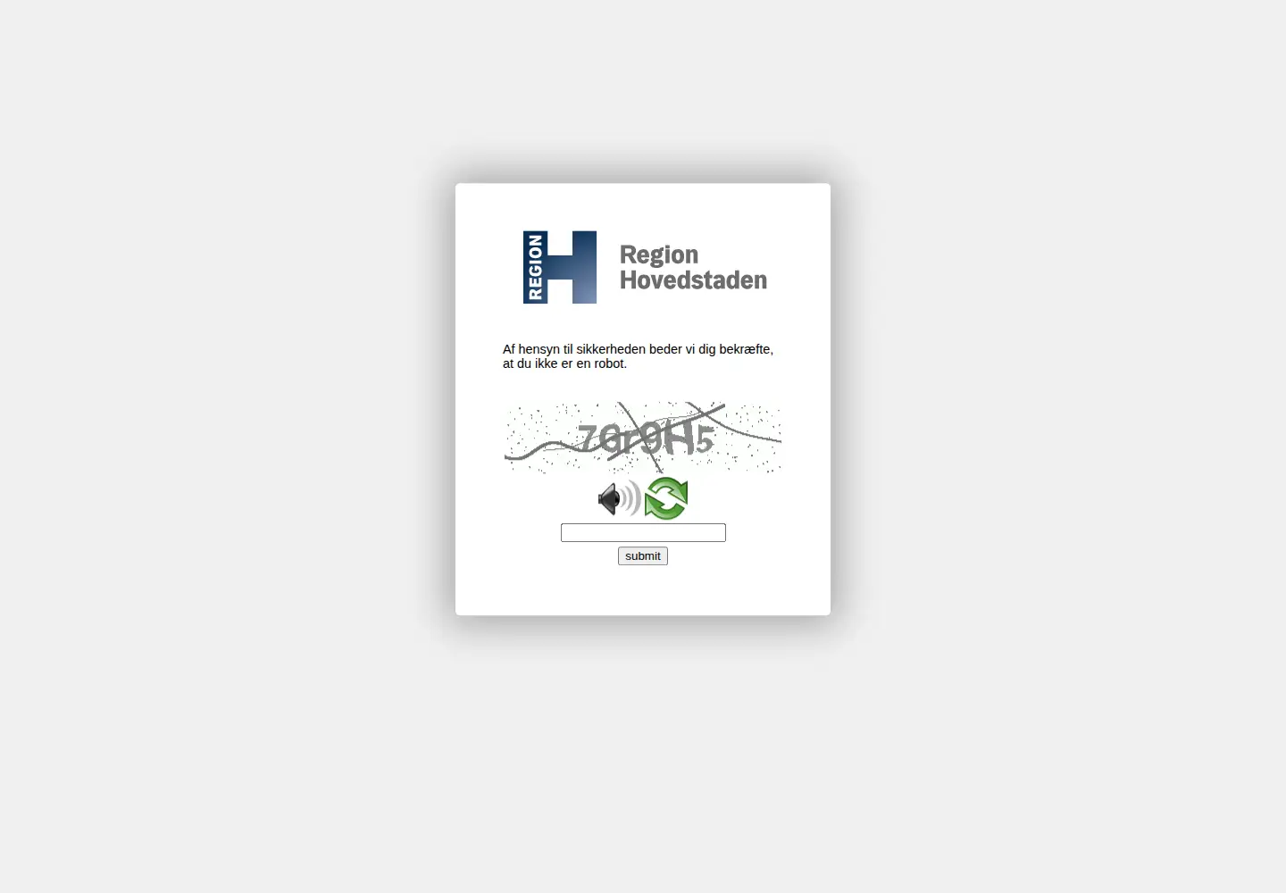 Screenshot of rigshospitalet.dk