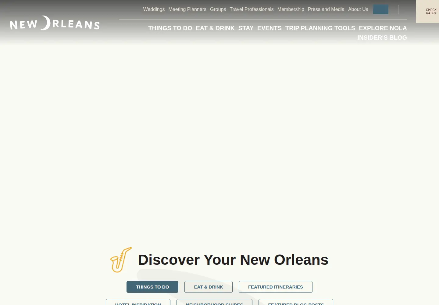 Screenshot of neworleansonline.com