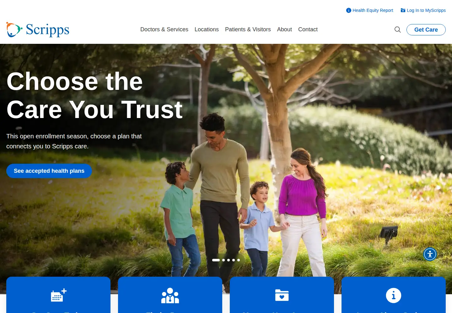 Screenshot of scripps.org