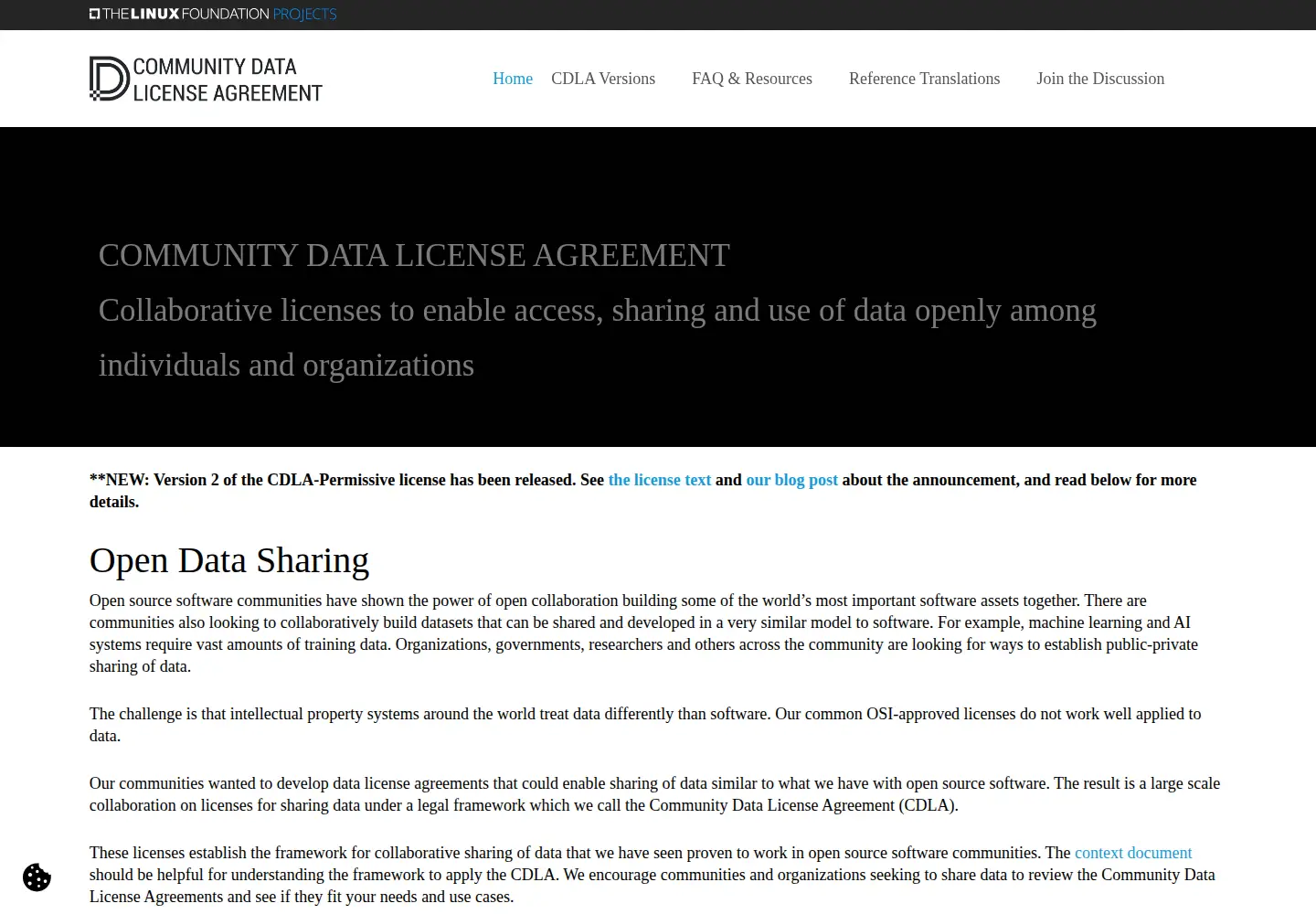 Screenshot of cdla.dev