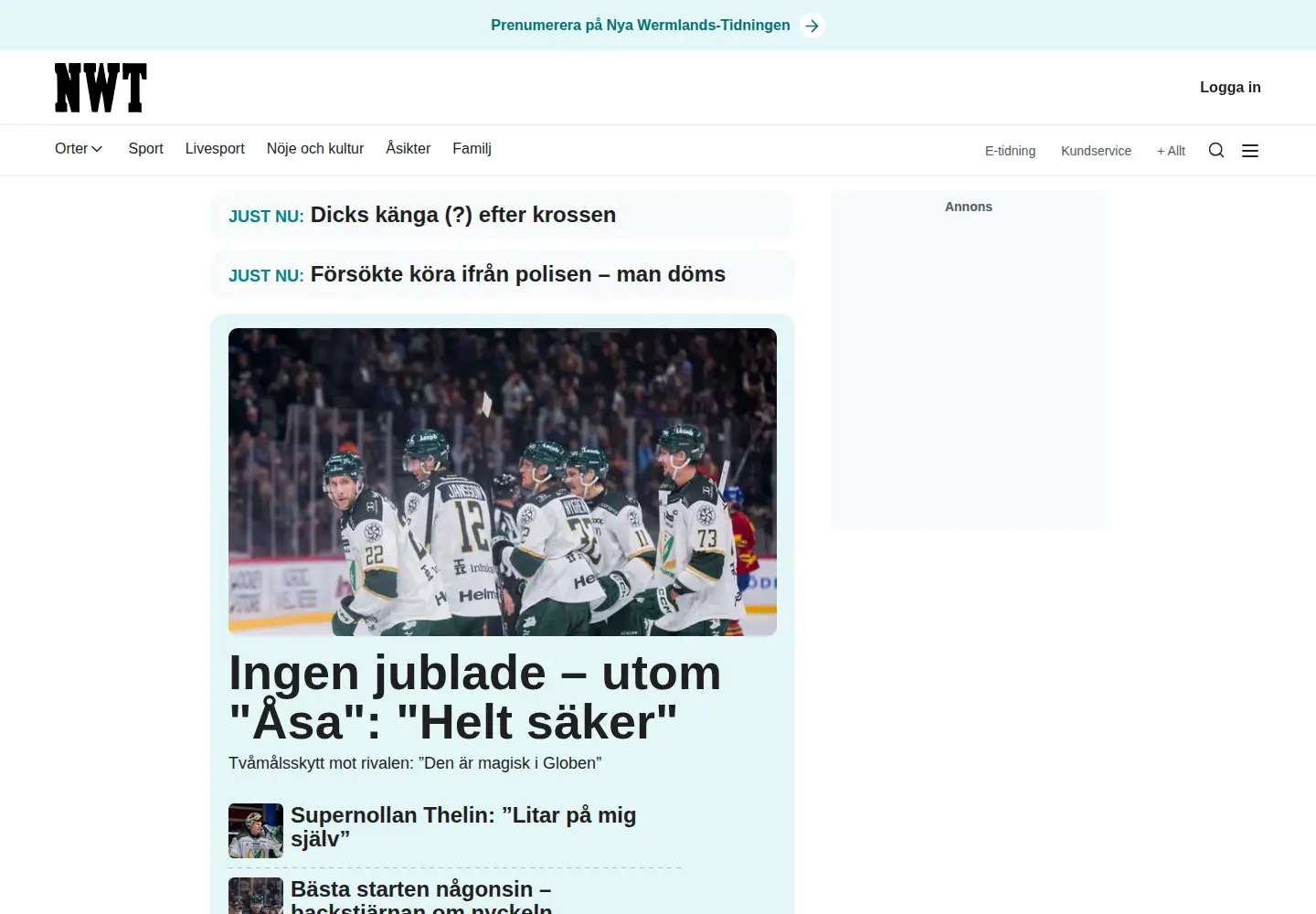 Screenshot of nwt.se