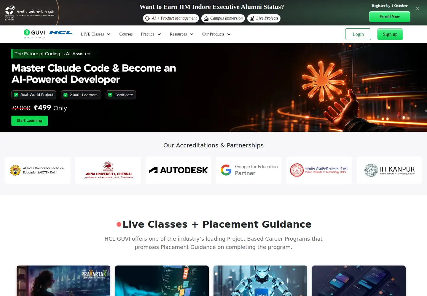 Screenshot of guvi.in