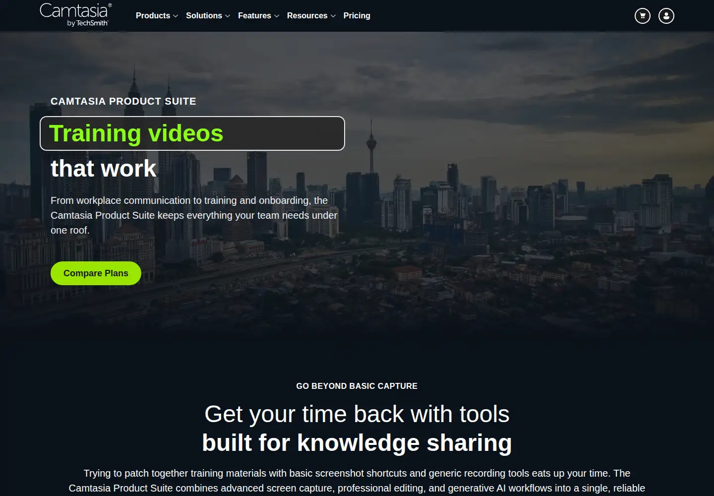 Screenshot of techsmith.com