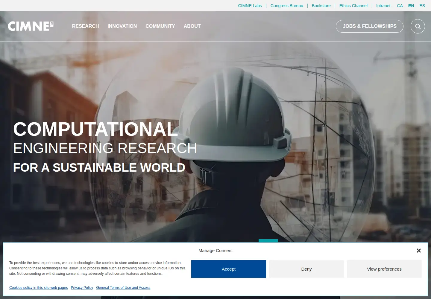 Screenshot of cimne.com