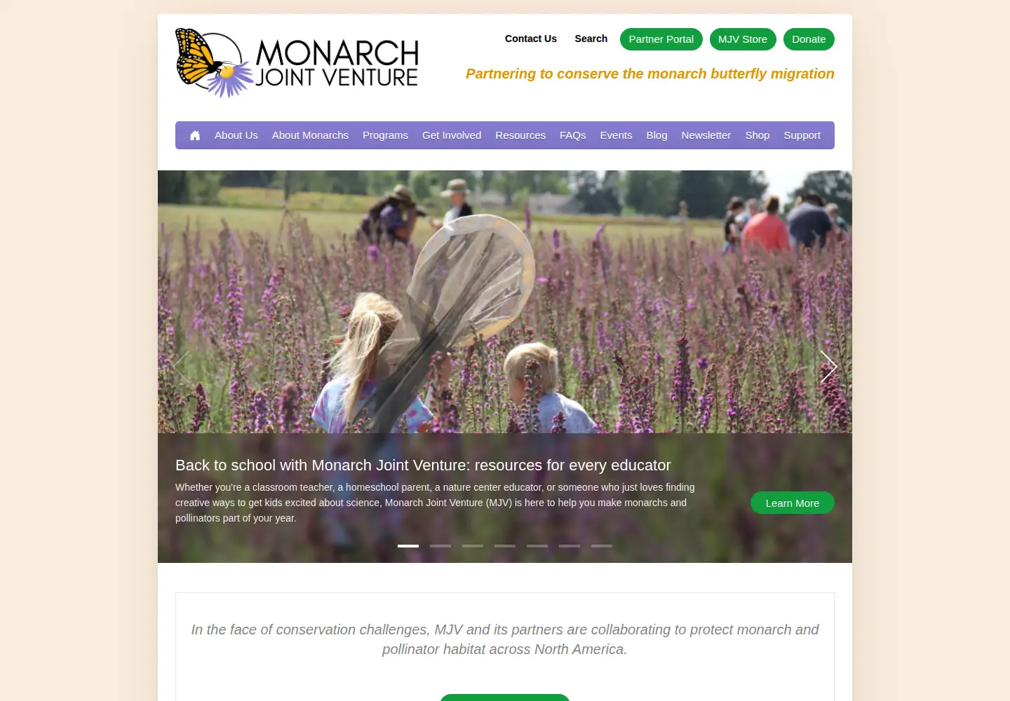 Screenshot of monarchjointventure.org