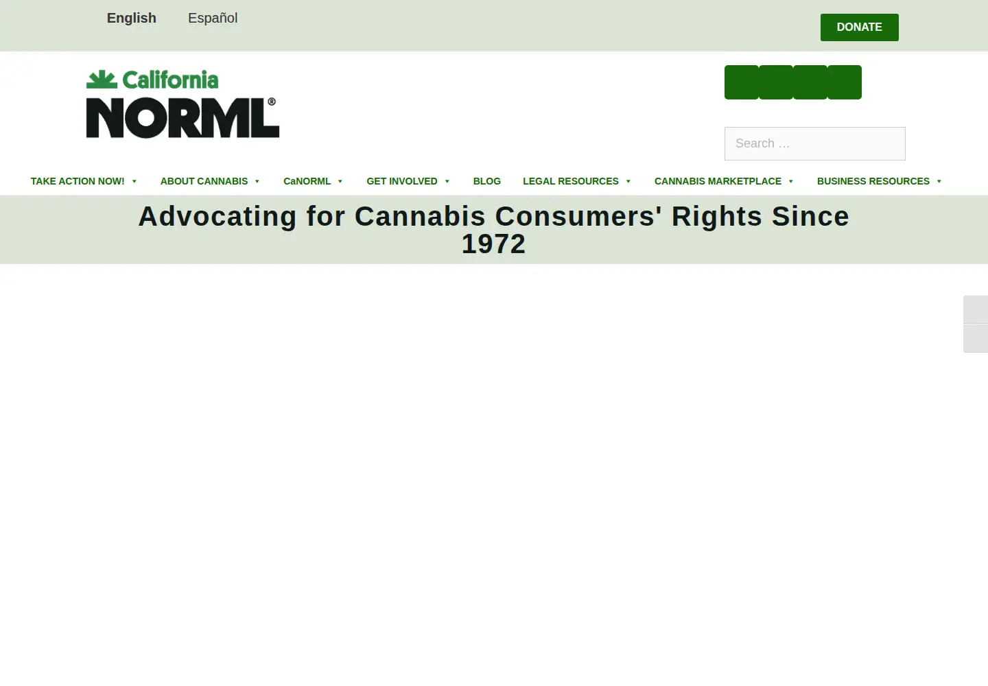 Screenshot of canorml.org