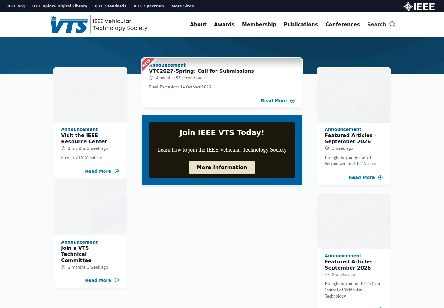 Screenshot of vtsociety.org