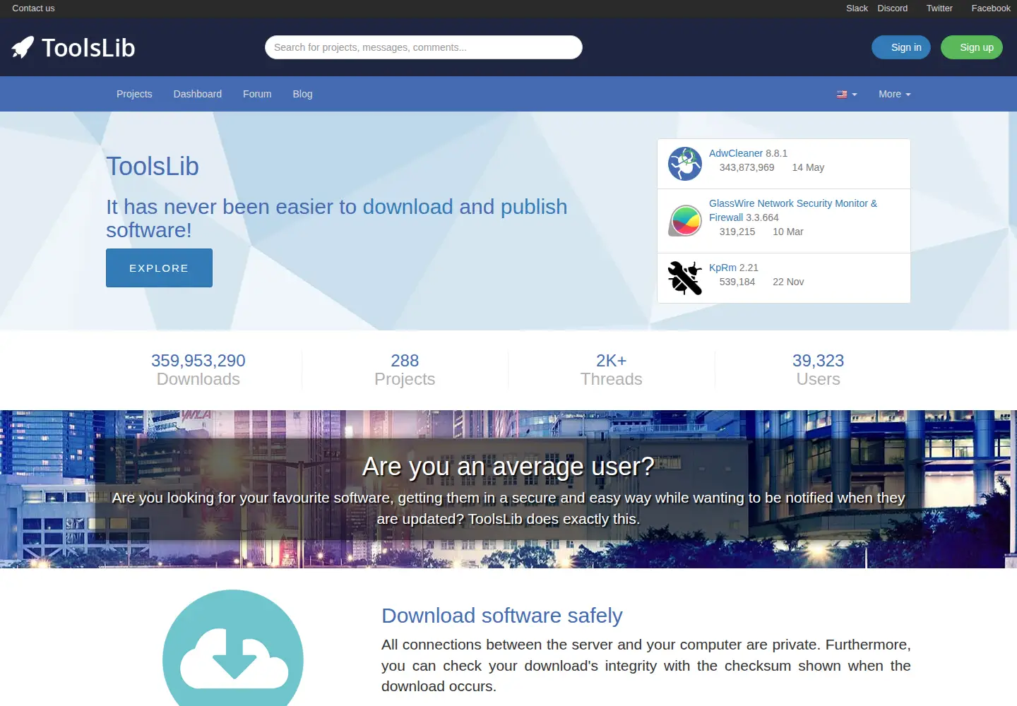 Screenshot of toolslib.net