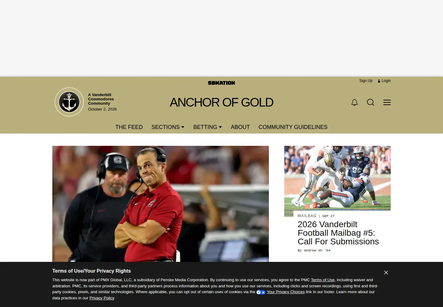 Screenshot of anchorofgold.com